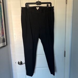 J. Crew Classic Black Straight Leg Pants
